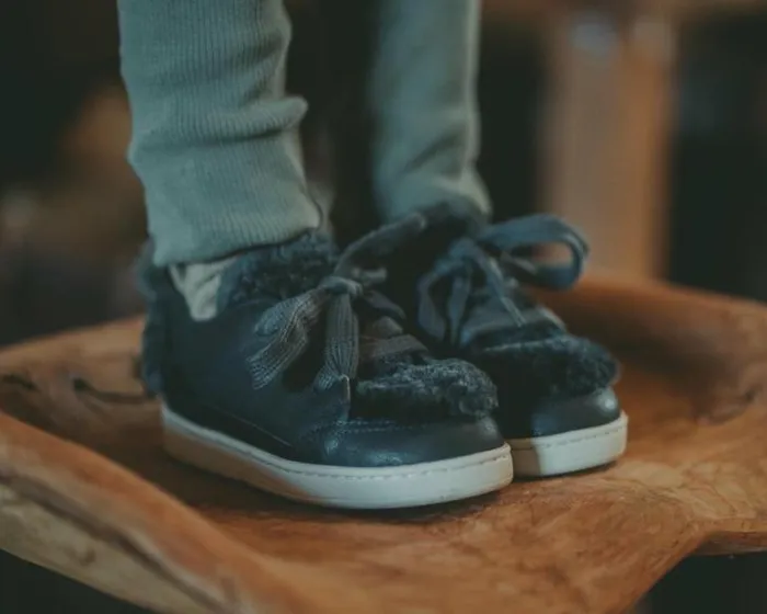 Donsje Amsterdam Sneakers Boys Sandor Sneakers Navy Leather