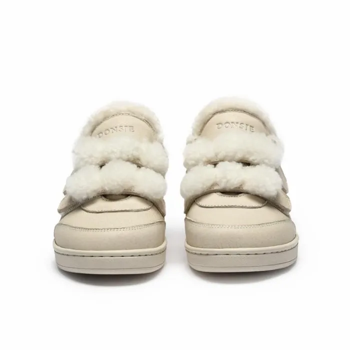 Donsje Amsterdam Sneakers Girls Hanzell Sneakers Cream Leather