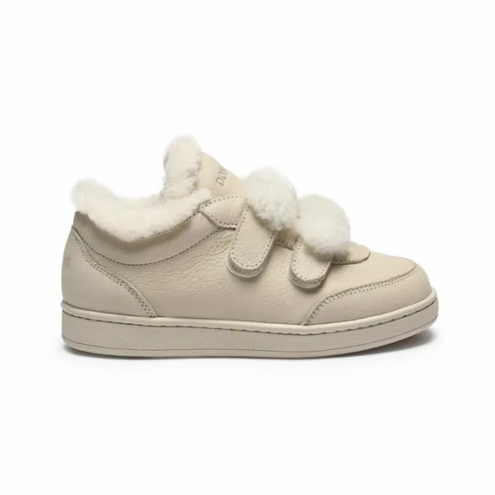 Donsje Amsterdam Sneakers Girls Hanzell Sneakers Cream Leather