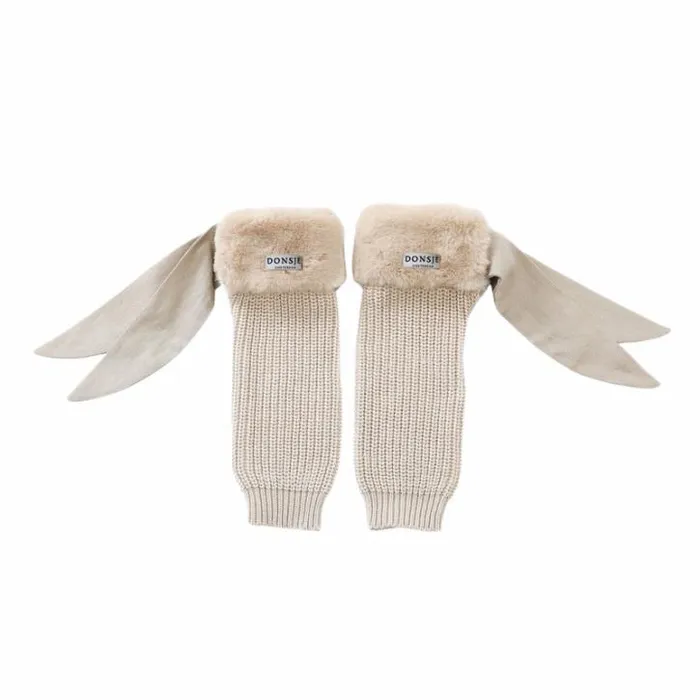 Donsje Amsterdam Socks and Tights Girls Fida Legwarmers Light Teddy