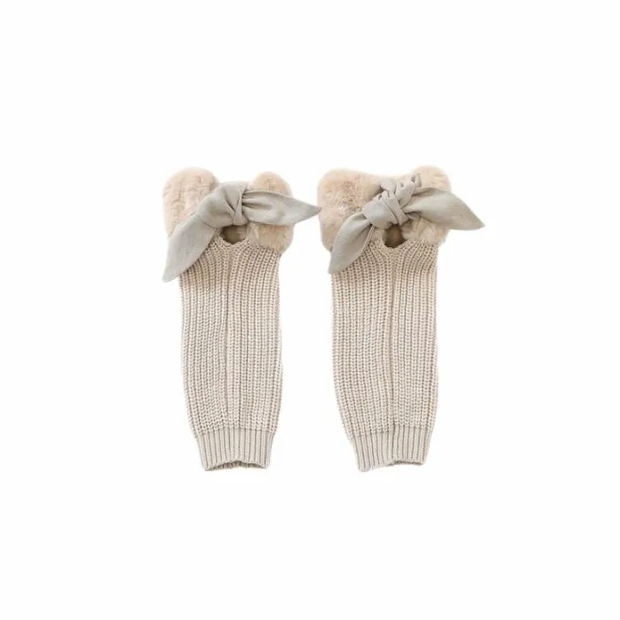 Donsje Amsterdam Socks and Tights Girls Fida Legwarmers Light Teddy