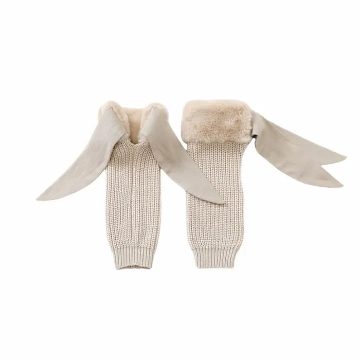 Donsje Amsterdam Socks and Tights Girls Fida Legwarmers Light Teddy