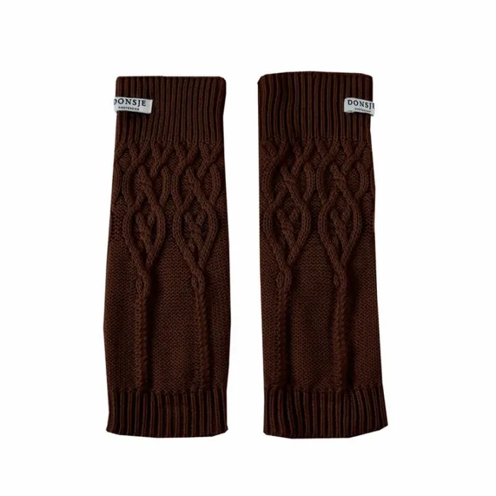 Donsje Amsterdam Socks and Tights Girls Suzi Leg Warmers Espresso