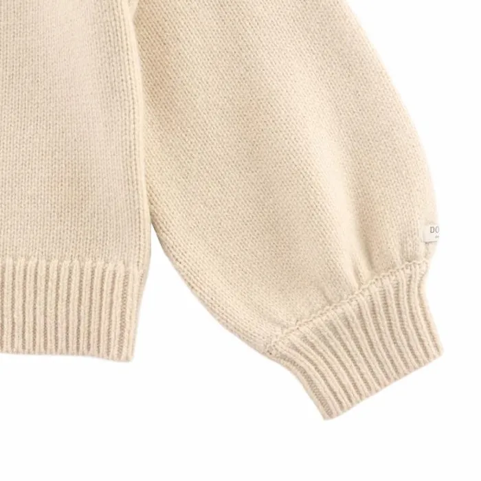 Donsje Amsterdam Sweaters and Cardigans Baby Denna Merino Wool Sweater Soft Sand
