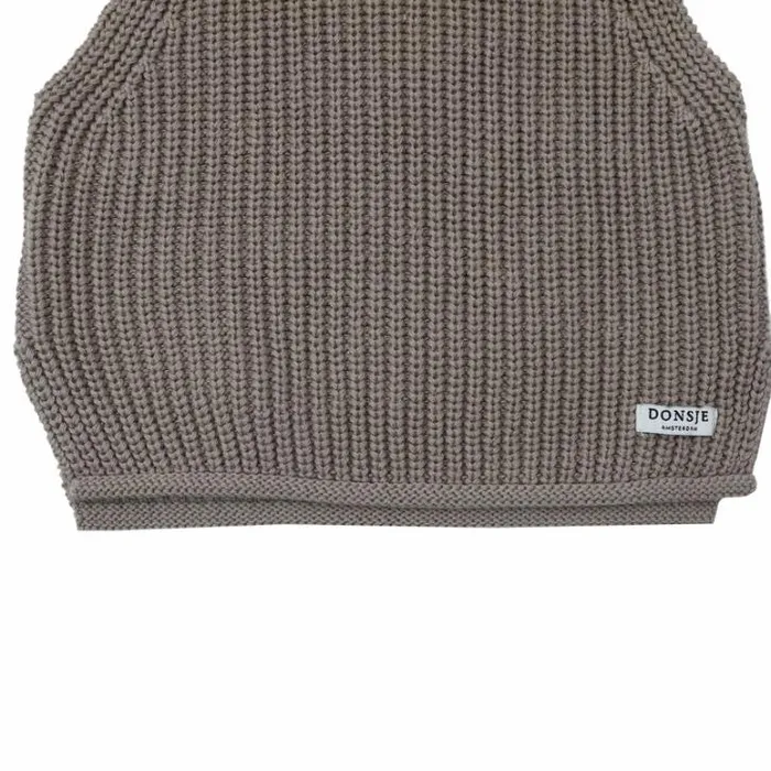 Donsje Amsterdam Sweaters and Cardigans Baby Faine Vest Light Taupe