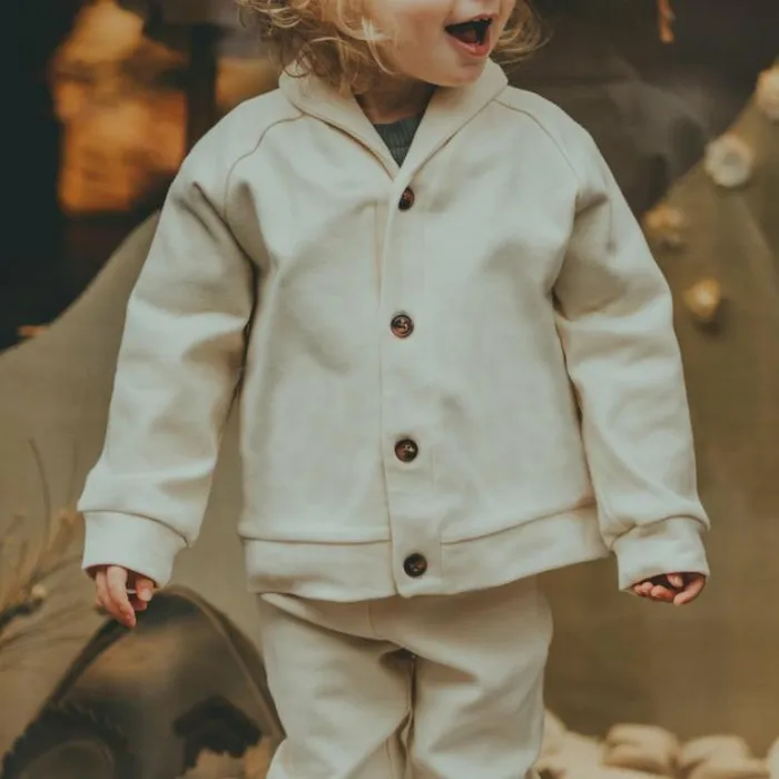 Donsje Amsterdam Sweaters and Cardigans Baby Fieks Cardigan Warm Macaroon