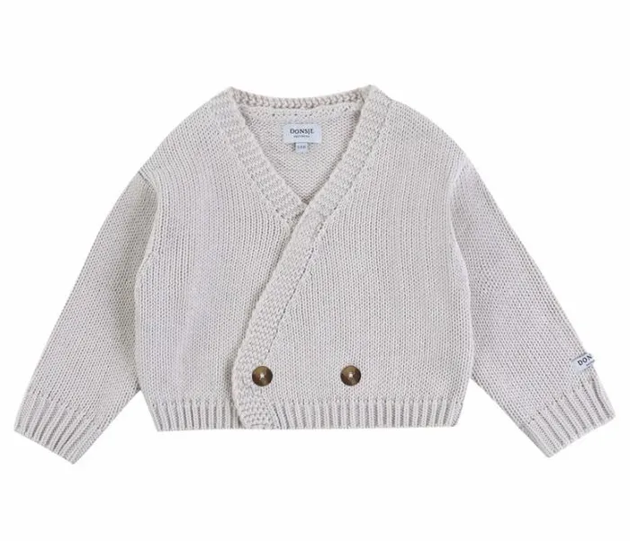 Donsje Amsterdam Sweaters and Cardigans Baby Lesley Cardigan Blush White
