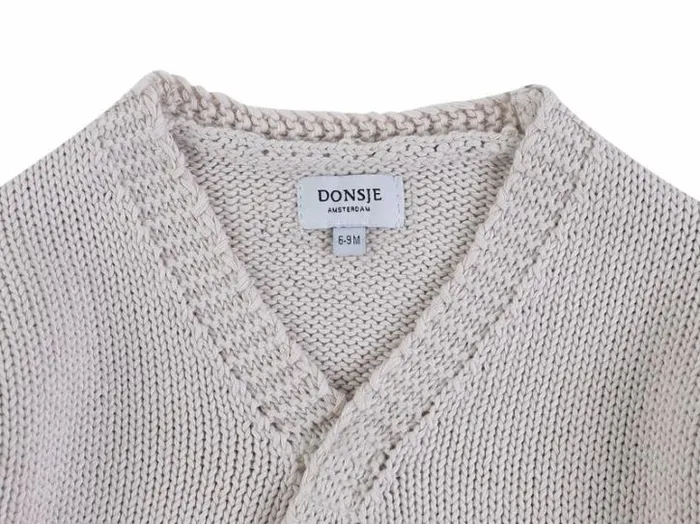 Donsje Amsterdam Sweaters and Cardigans Baby Lesley Cardigan Blush White