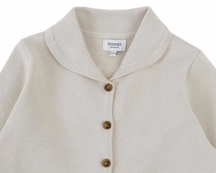 Donsje Amsterdam Sweaters and Cardigans Baby Lobba Cardigan Champagne