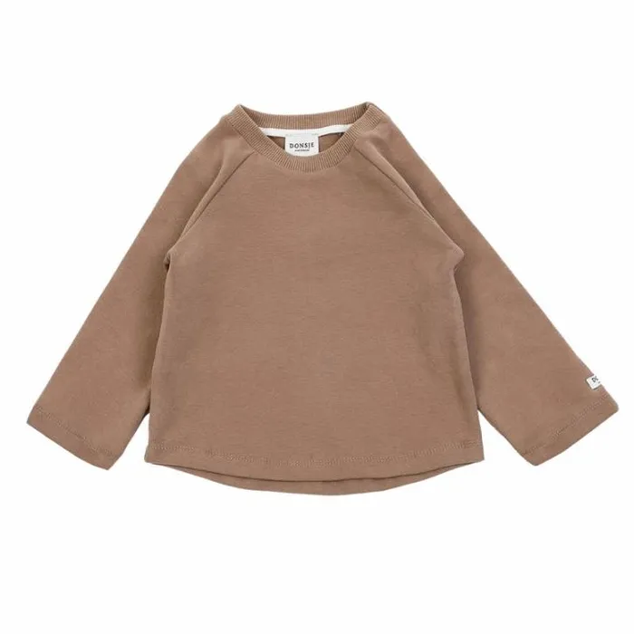 Donsje Amsterdam Sweaters and Cardigans Baby Maas Sweatshirt Mocha