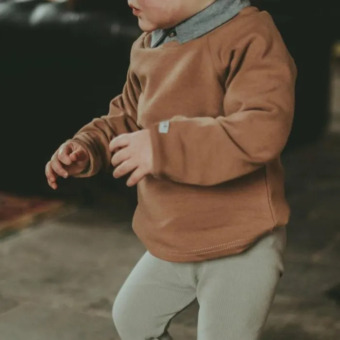 Donsje Amsterdam Sweaters and Cardigans Baby Maas Sweatshirt Mocha