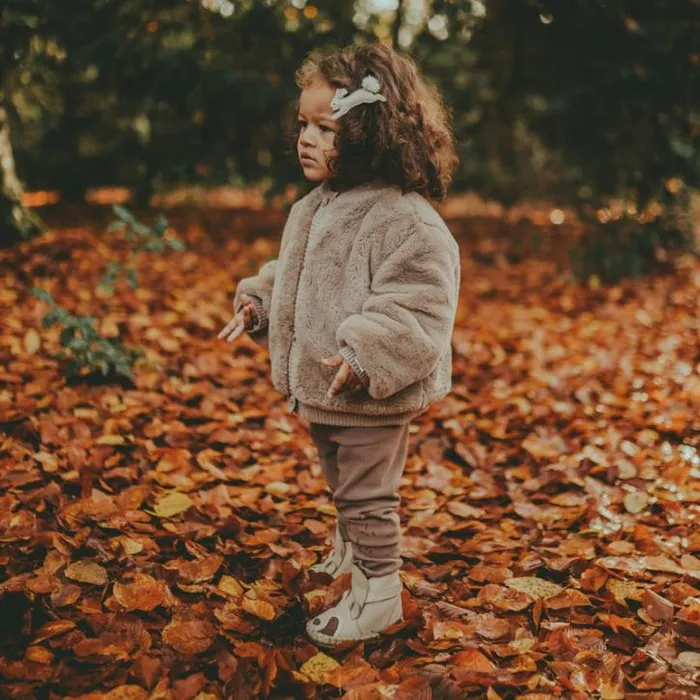 Donsje Amsterdam Sweaters and Cardigans Baby Manita Cardigan Taupe Teddy