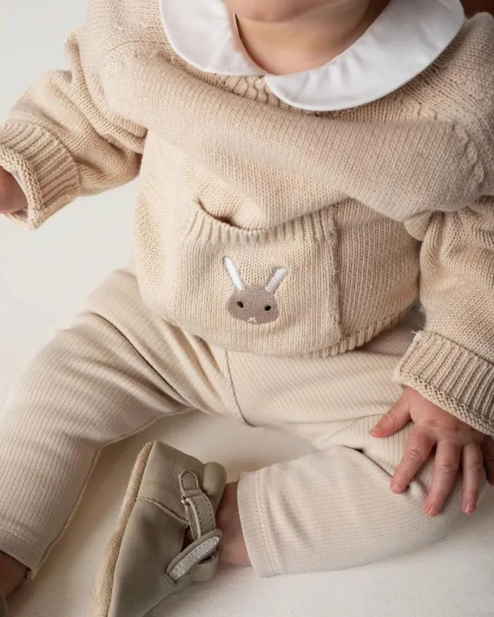 Donsje Amsterdam Sweaters and Cardigans Baby Qoeke Sweater Macaroon