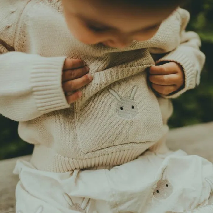 Donsje Amsterdam Sweaters and Cardigans Baby Qoeke Sweater Macaroon
