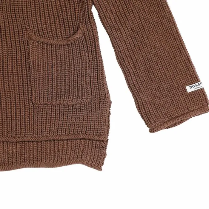 Donsje Amsterdam Sweaters and Cardigans Baby Qtella Sweater Dark Mocha