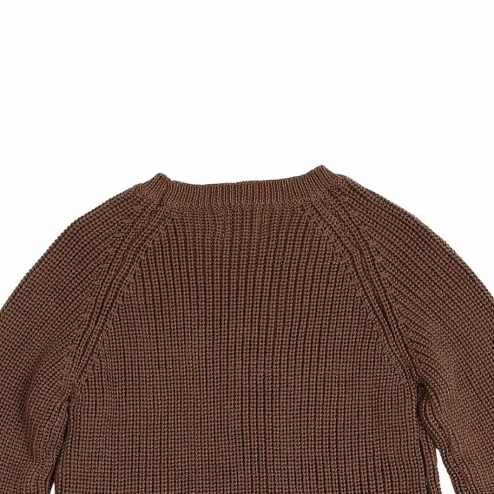 Donsje Amsterdam Sweaters and Cardigans Baby Qtella Sweater Dark Mocha