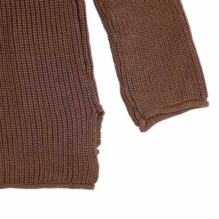 Donsje Amsterdam Sweaters and Cardigans Baby Qtella Sweater Dark Mocha