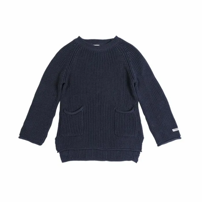 Donsje Amsterdam Sweaters and Cardigans Baby Qtella Sweater Dark Petrol