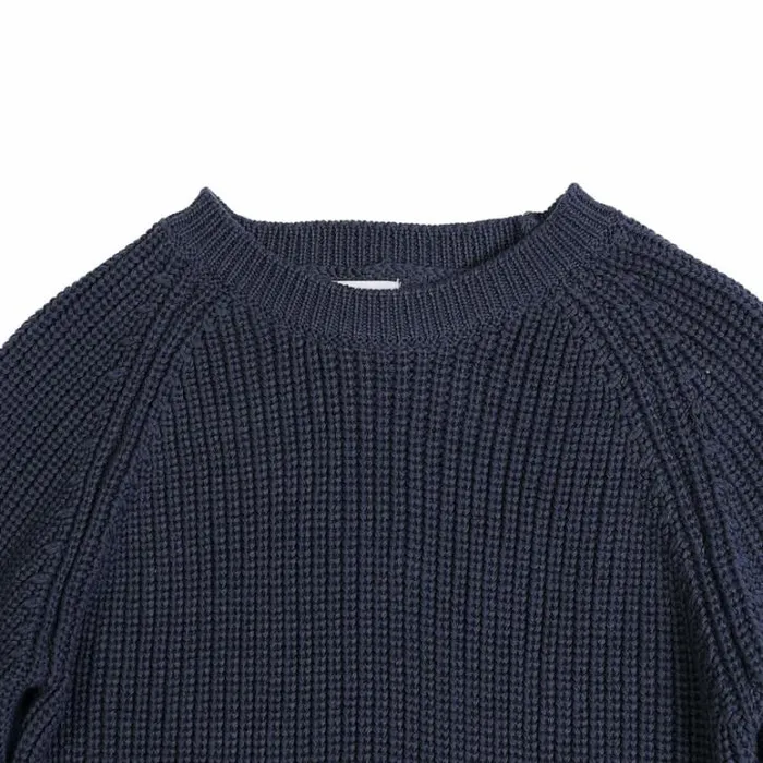 Donsje Amsterdam Sweaters and Cardigans Baby Qtella Sweater Dark Petrol