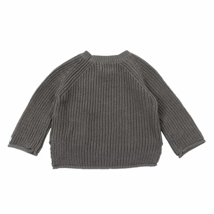 Donsje Amsterdam Sweaters and Cardigans Baby Qtella Sweater Dark Taupe