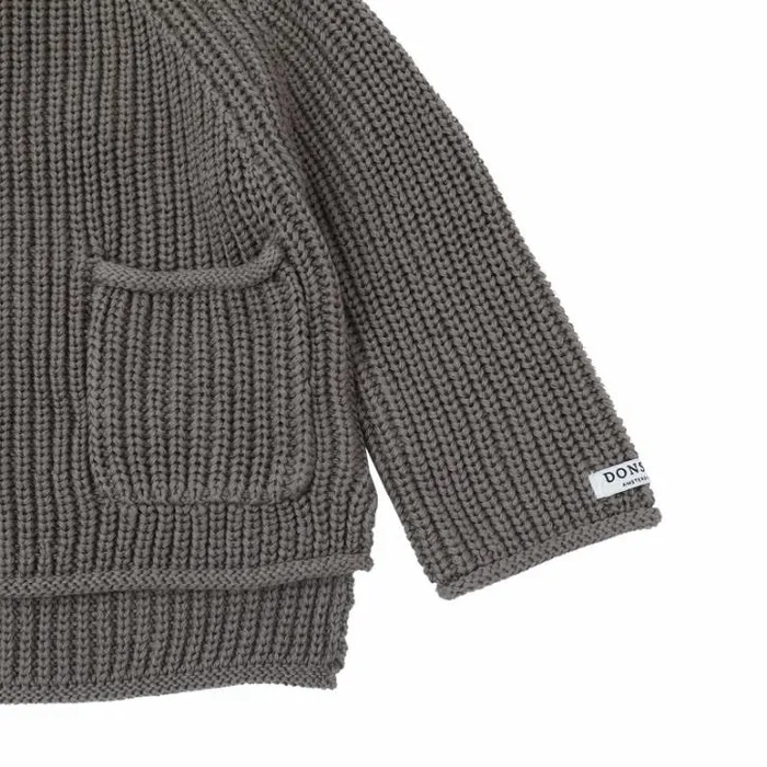 Donsje Amsterdam Sweaters and Cardigans Baby Qtella Sweater Dark Taupe