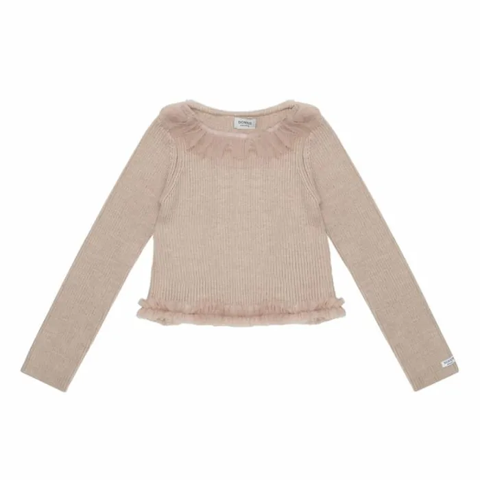 Donsje Amsterdam Sweaters and Cardigans Baby Sjami Top Lavender Brown