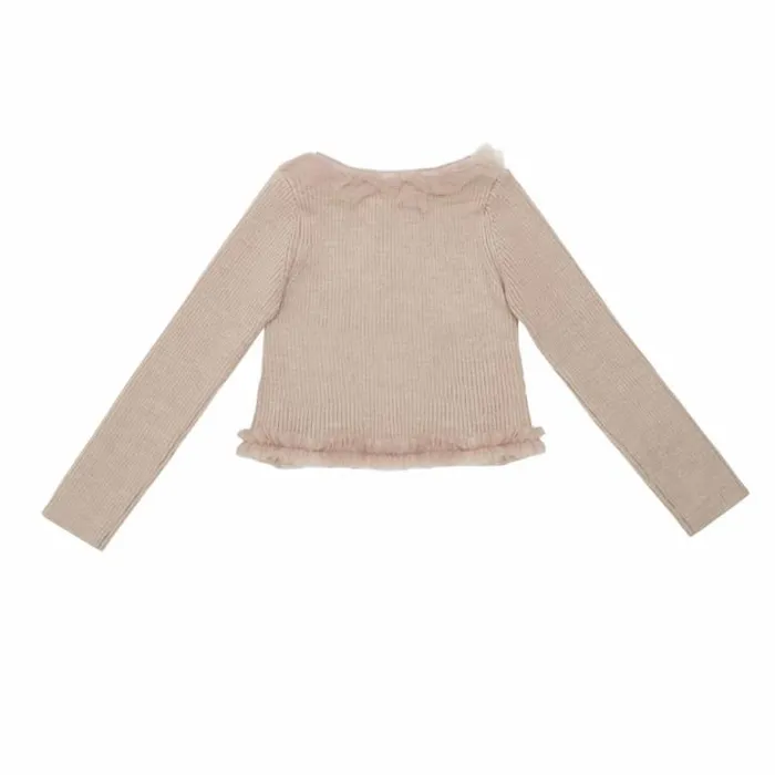 Donsje Amsterdam Sweaters and Cardigans Baby Sjami Top Lavender Brown