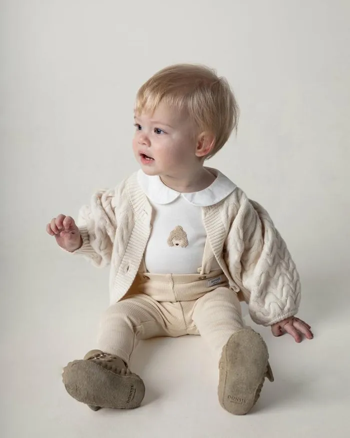 Donsje Amsterdam Sweaters and Cardigans Baby Zinne Cardigan Warm White