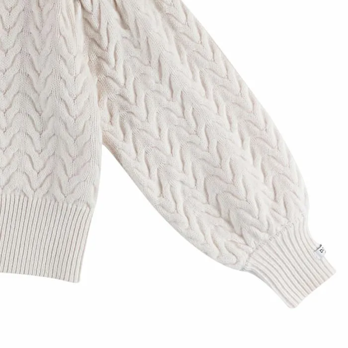 Donsje Amsterdam Sweaters and Cardigans Baby Zinne Cardigan Warm White