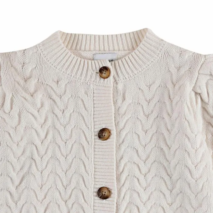 Donsje Amsterdam Sweaters and Cardigans Baby Zinne Cardigan Warm White