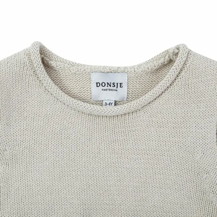 Donsje Amsterdam Sweaters and Cardigans Boys Daine Vest Champagne