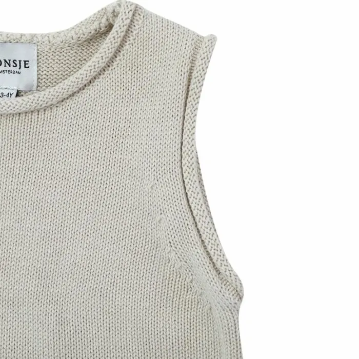 Donsje Amsterdam Sweaters and Cardigans Boys Daine Vest Champagne