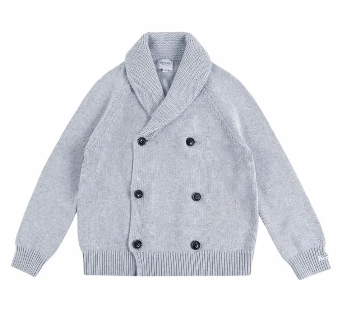 Donsje Amsterdam Sweaters and Cardigans Boys Jay Cardigan Ash Grey