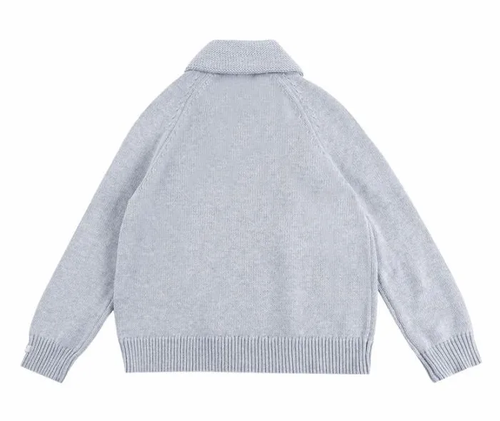 Donsje Amsterdam Sweaters and Cardigans Boys Jay Cardigan Ash Grey