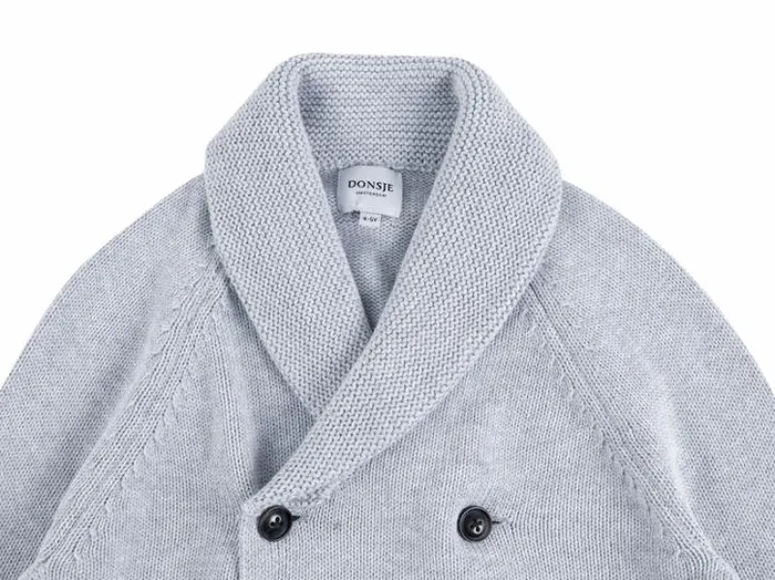 Donsje Amsterdam Sweaters and Cardigans Boys Jay Cardigan Ash Grey
