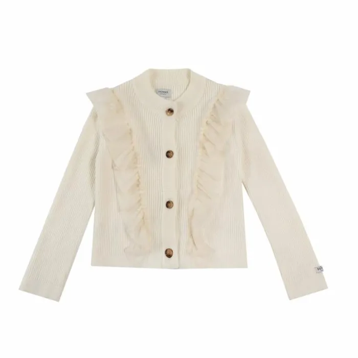 Donsje Amsterdam Sweaters and Cardigans Girls Darine Cardigan Warm White