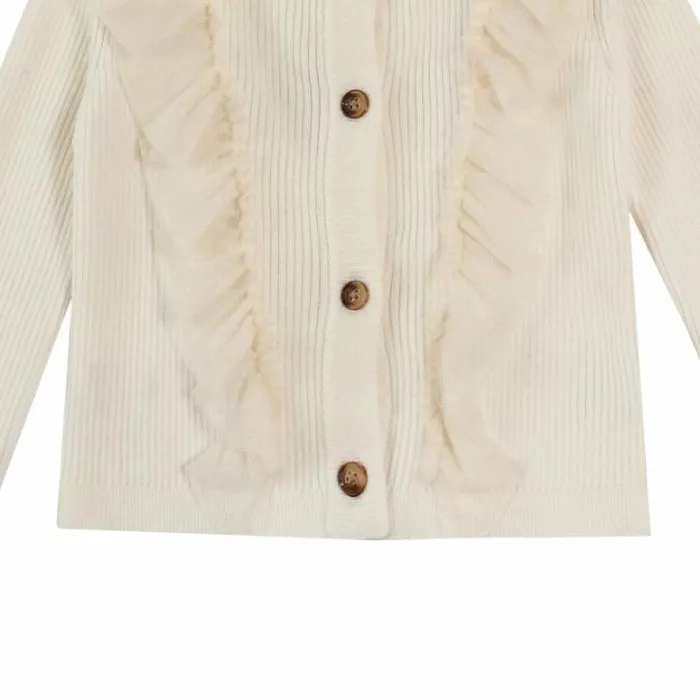 Donsje Amsterdam Sweaters and Cardigans Girls Darine Cardigan Warm White