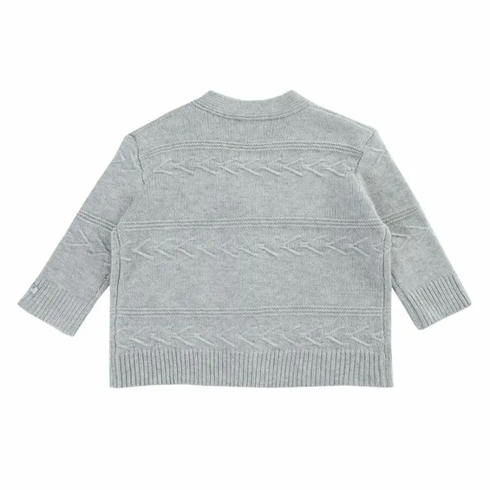 Donsje Amsterdam Sweaters and Cardigans Girls Draine Cardigan Light Grey Melange