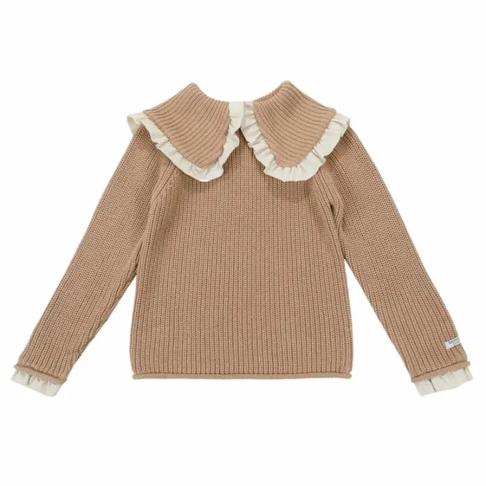 Donsje Amsterdam Sweaters and Cardigans Girls Lola Sweater Warm Sand
