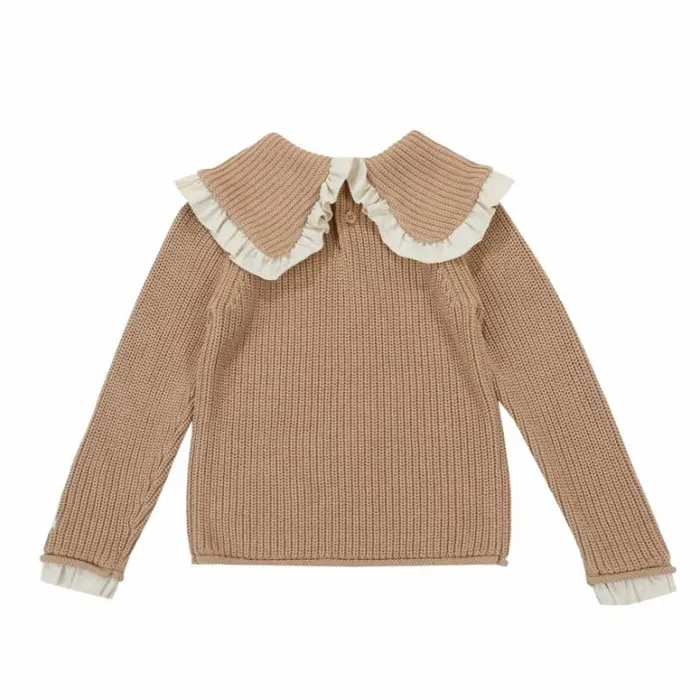 Donsje Amsterdam Sweaters and Cardigans Girls Lola Sweater Warm Sand