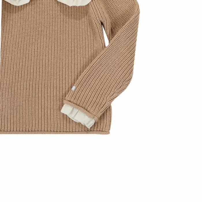 Donsje Amsterdam Sweaters and Cardigans Girls Lola Sweater Warm Sand