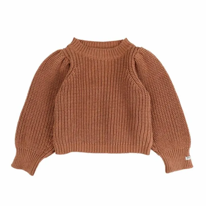 Donsje Amsterdam Sweaters and Cardigans Girls Megan Sweater Maple Grey Melange
