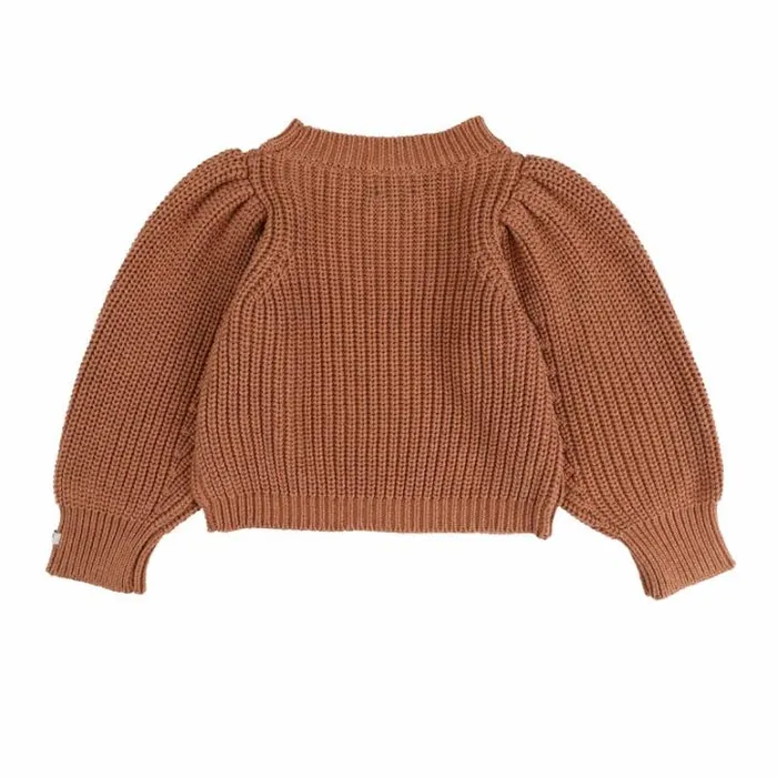 Donsje Amsterdam Sweaters and Cardigans Girls Megan Sweater Maple Grey Melange