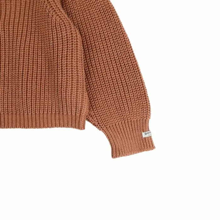 Donsje Amsterdam Sweaters and Cardigans Girls Megan Sweater Maple Grey Melange