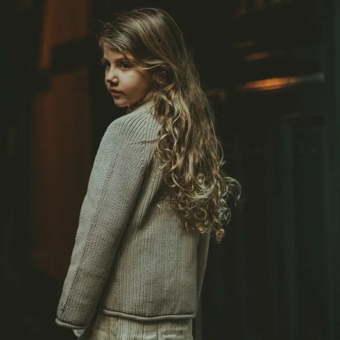 Donsje Amsterdam Sweaters and Cardigans Girls Qirene Sweater Natural Beige