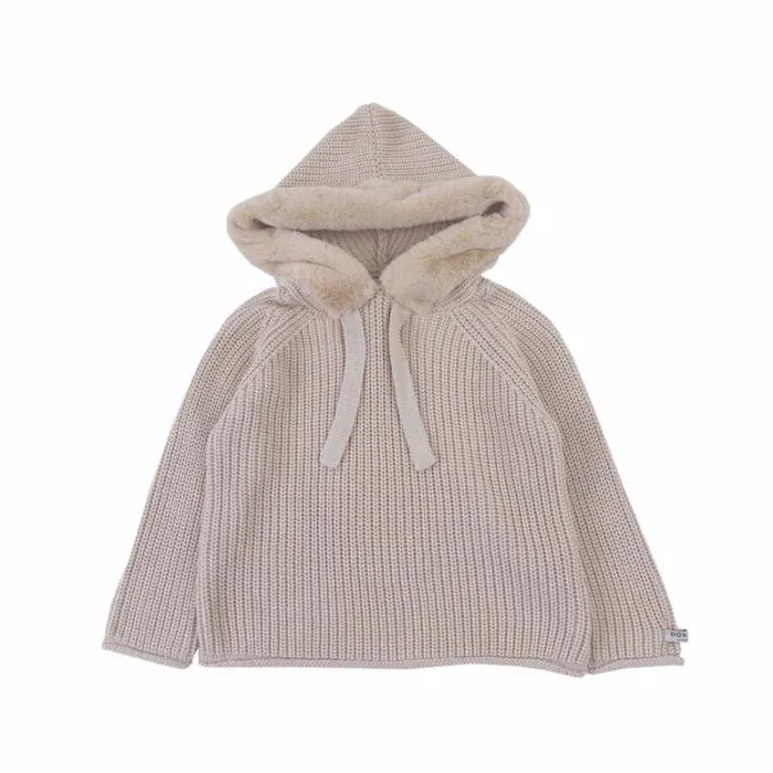 Donsje Amsterdam Sweaters and Cardigans Girls Winni Sweater Soft Sand