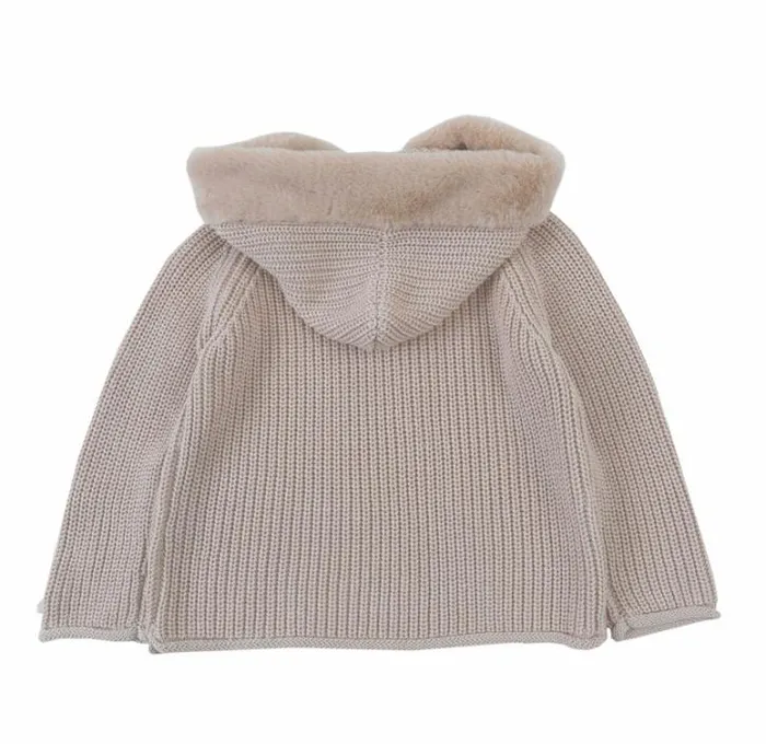 Donsje Amsterdam Sweaters and Cardigans Girls Winni Sweater Soft Sand