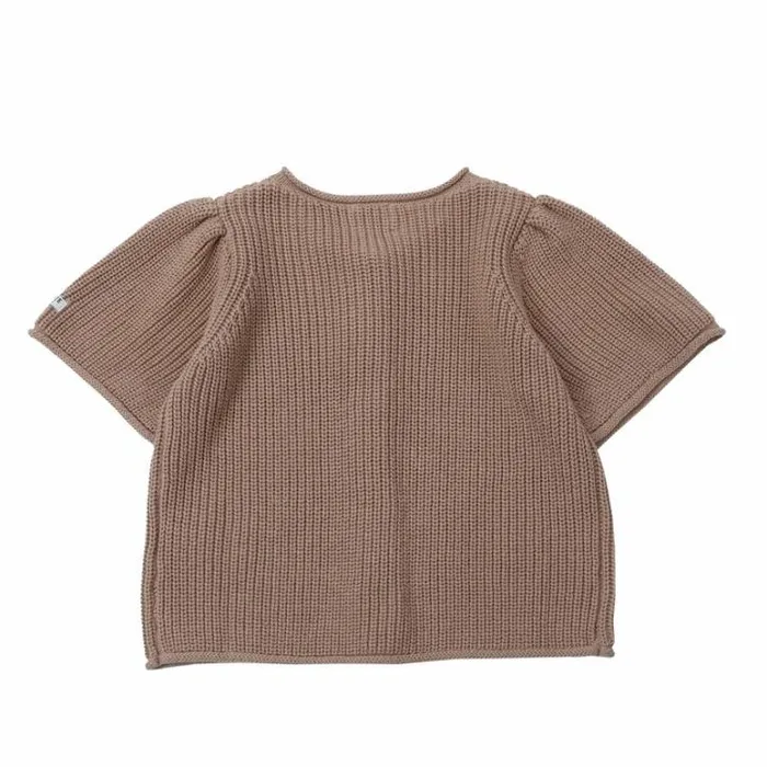 Donsje Amsterdam Sweaters and Cardigans Girls Ziffi Cardigan Pink Clay
