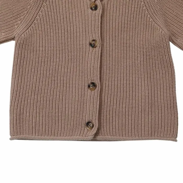 Donsje Amsterdam Sweaters and Cardigans Girls Ziffi Cardigan Pink Clay