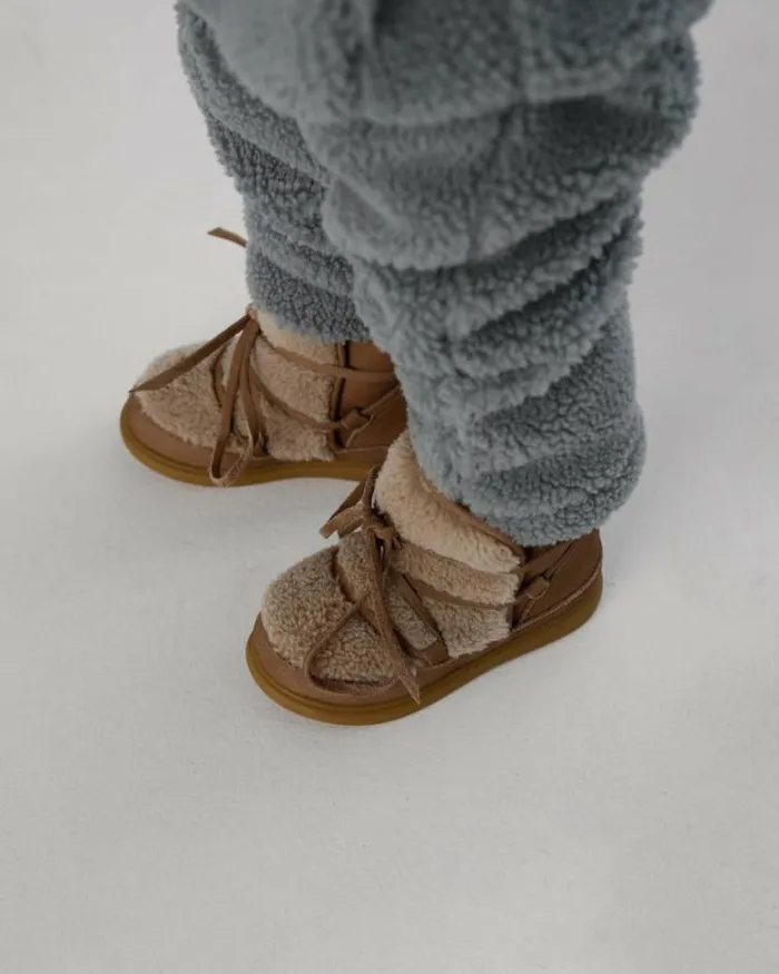 Donsje Amsterdam Toddler Shoes Baby Ceysa Shoes Truffle Nubuck